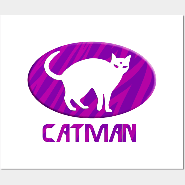 CATMAN Wall Art by FREESA